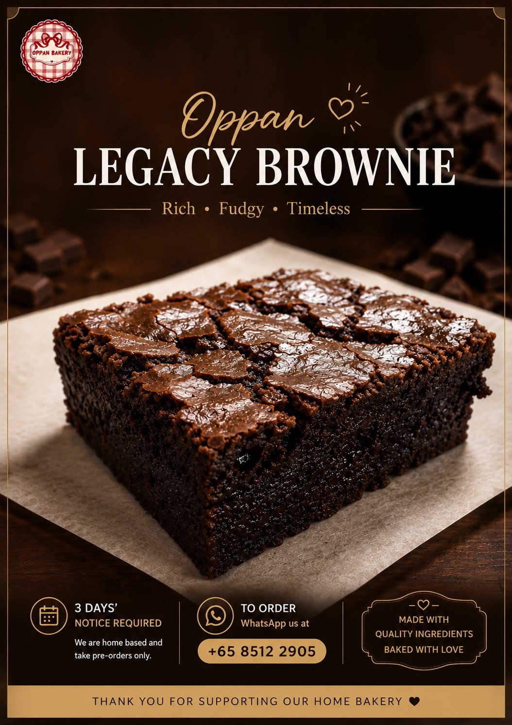 Oppan Legacy Brownie promotional poster